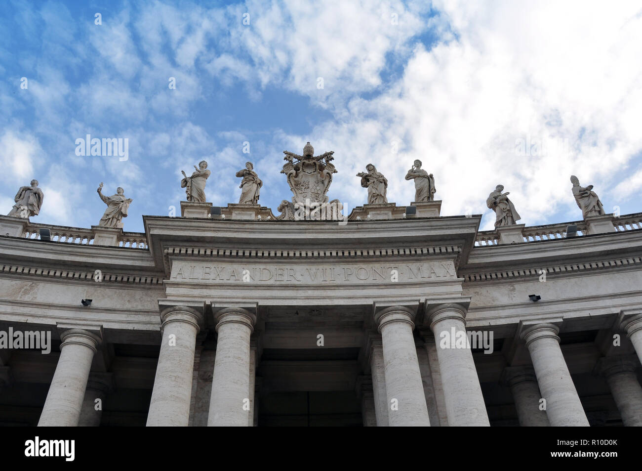 Statues of Alexander VII Pont Max at St. Peters Square, Vatican City (Rome,  Italy Stock Photo - Alamy