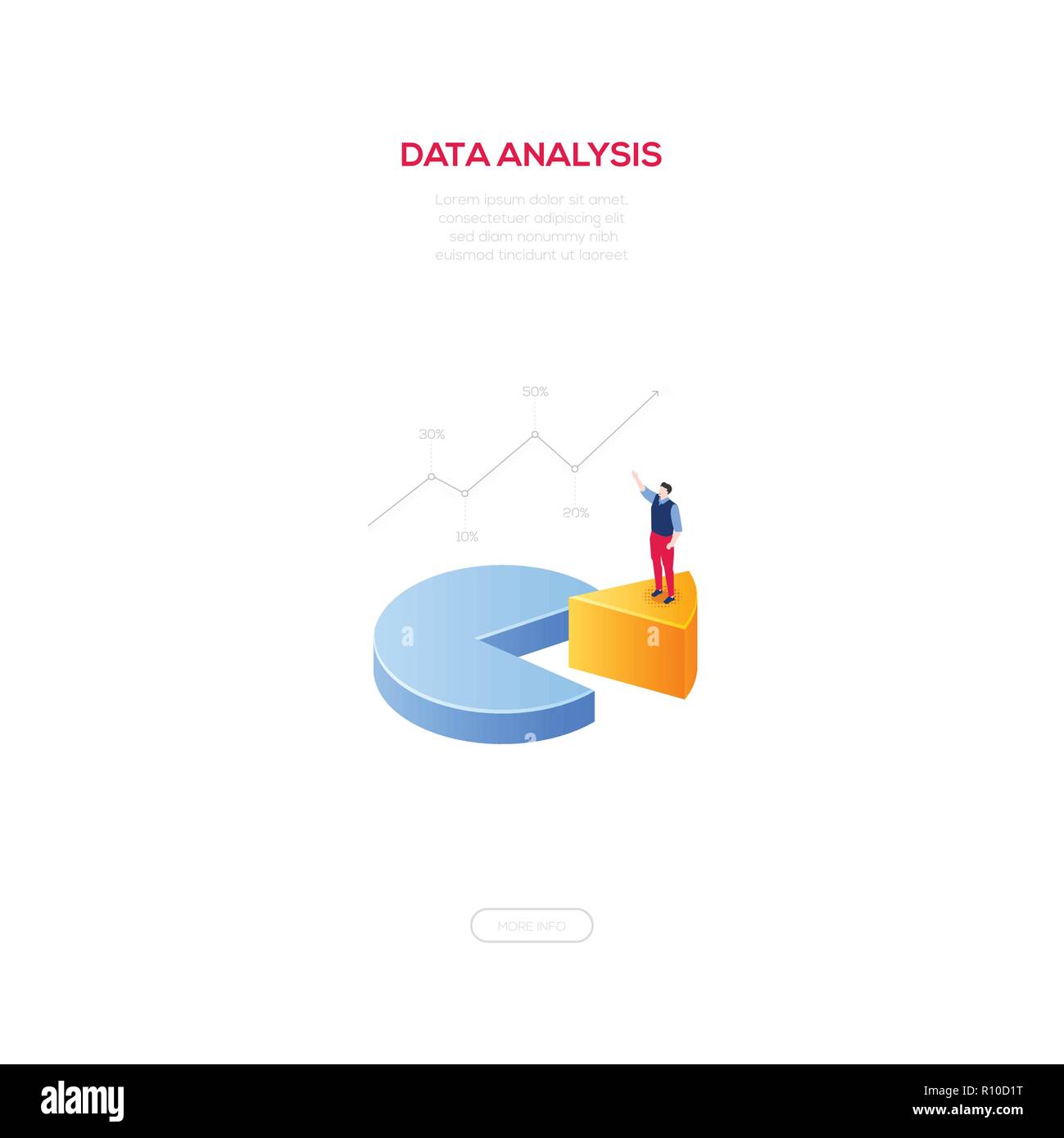 Business analysis - modern isometric vector web banner Stock Vector ...