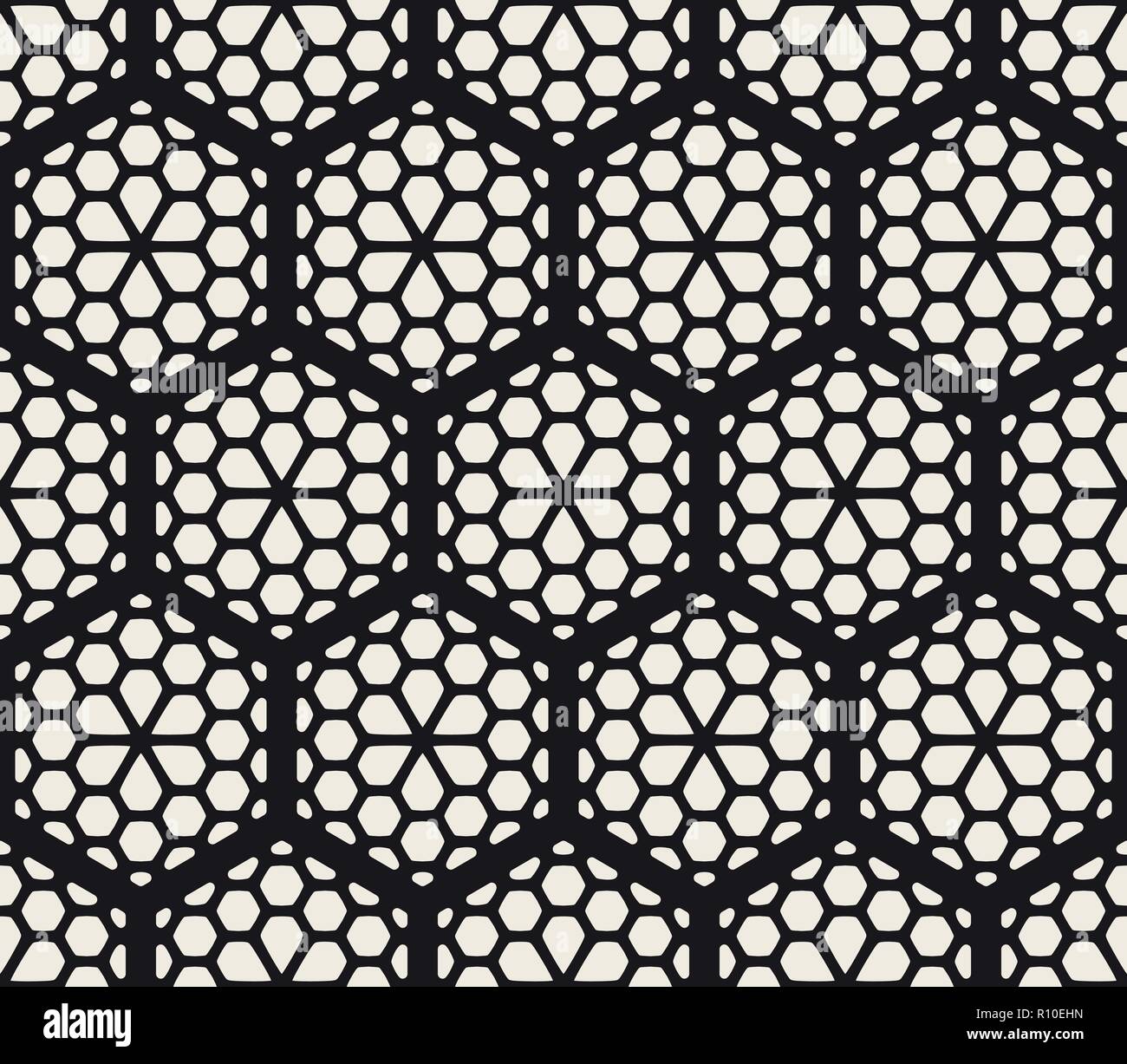 Vector seamless abstract pattern. Modern stylish striped lattice ...