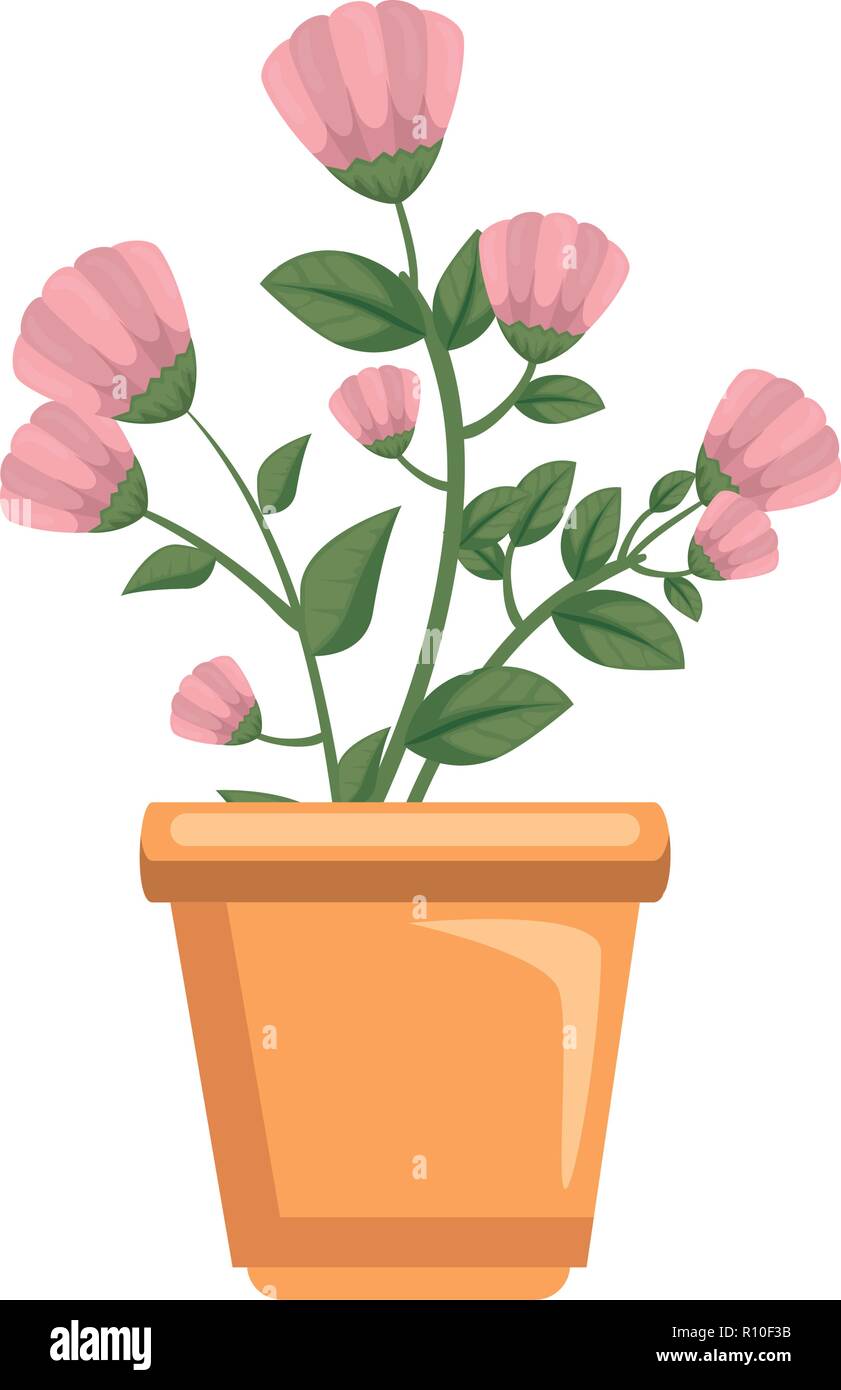 flowers houseplant in pot icon Stock Vector Image & Art - Alamy