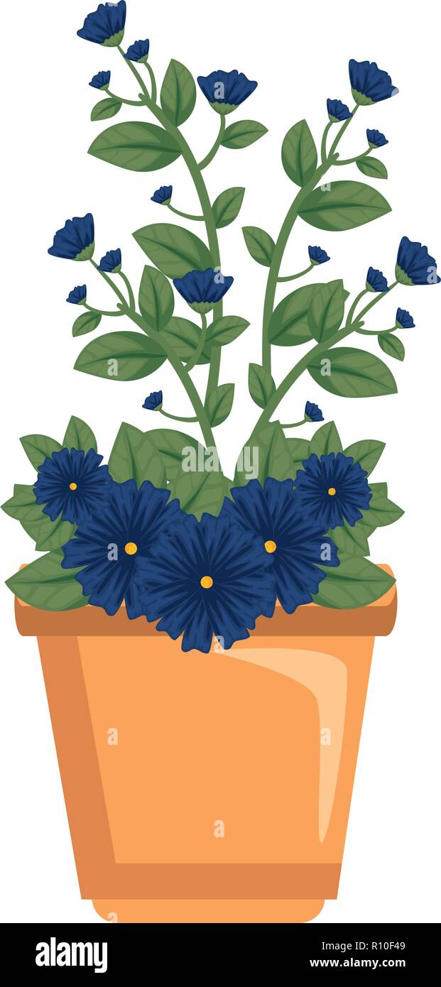 flowers houseplant in pot icon Stock Vector Image & Art - Alamy