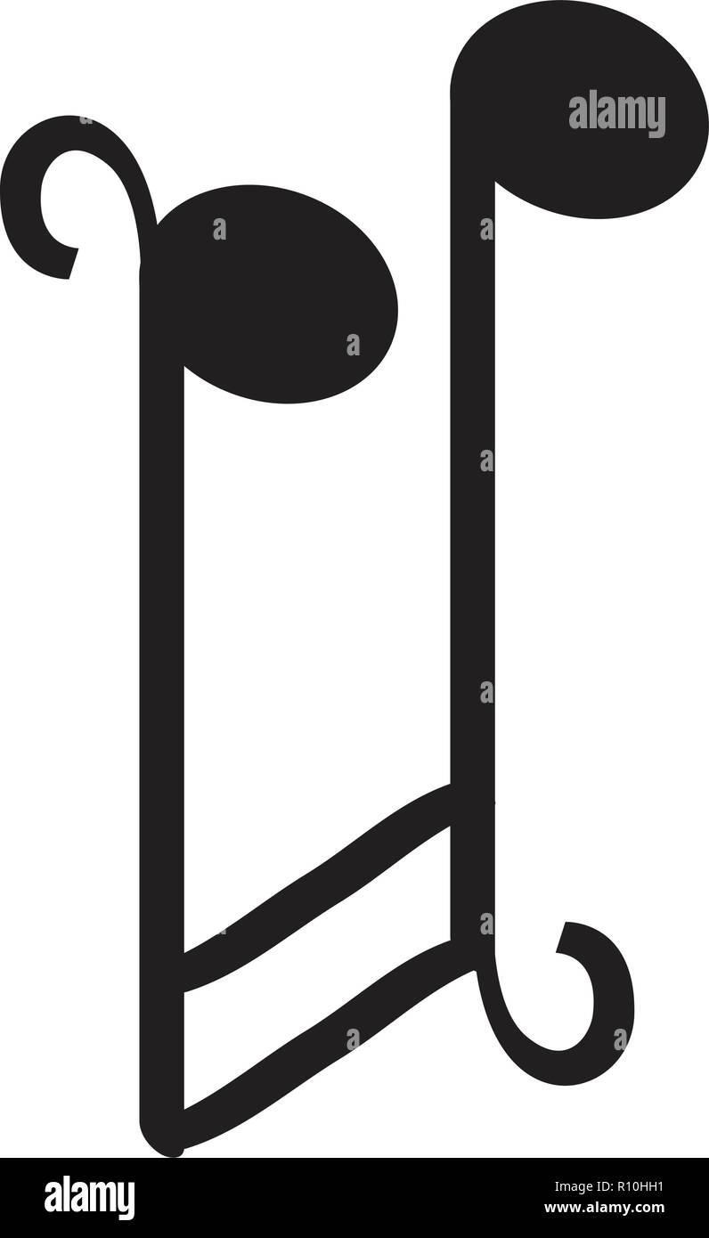 Isolated sixteenth musical note Stock Vector Image & Art Alamy