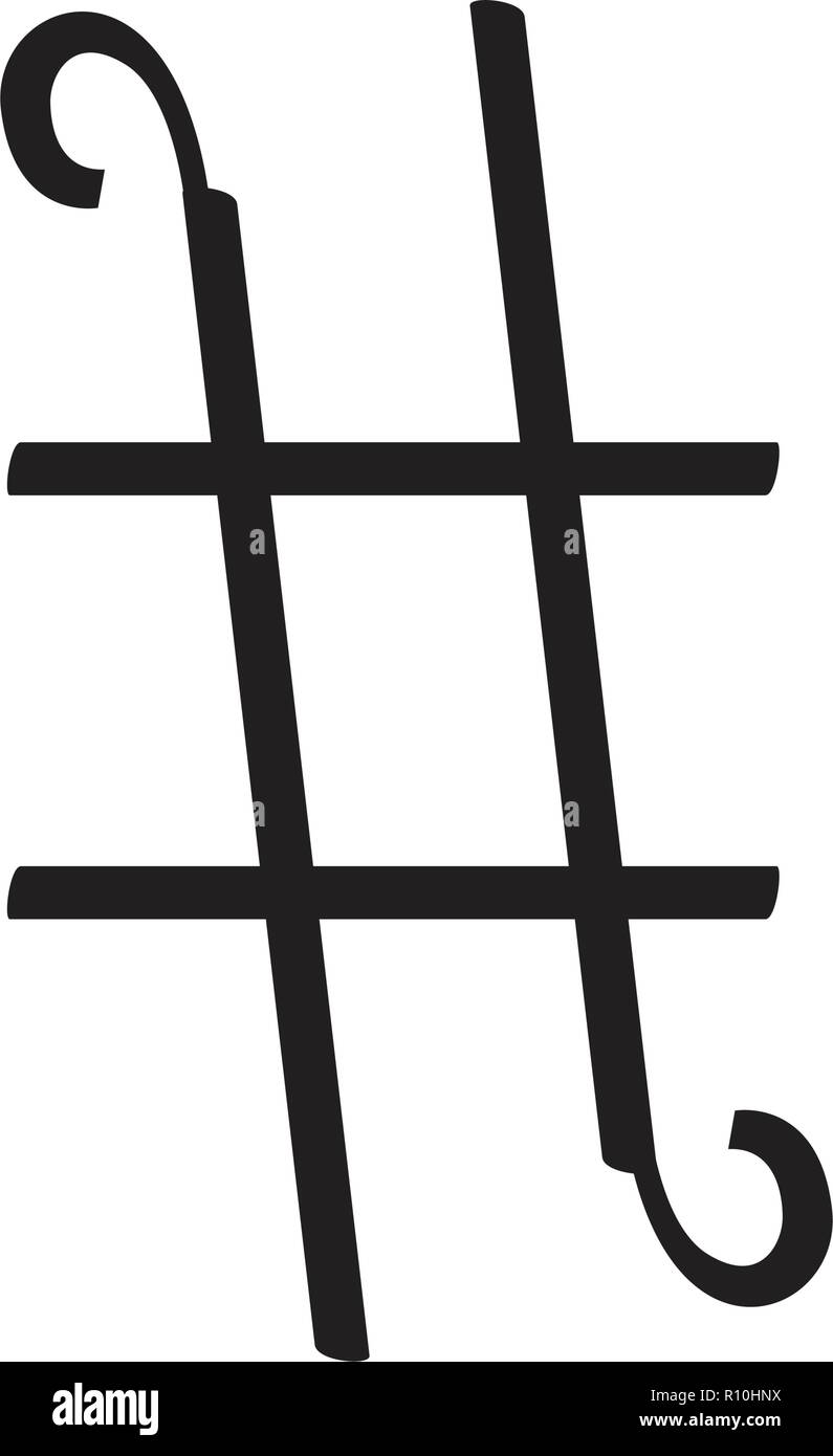 Isolated sharp key signature musical note Stock Vector Image & Art Alamy