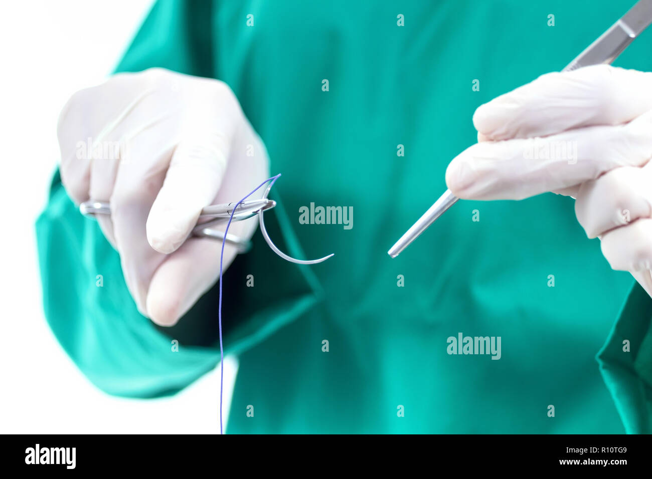 Stitches Doctor High Resolution Stock Photography and Images Alamy