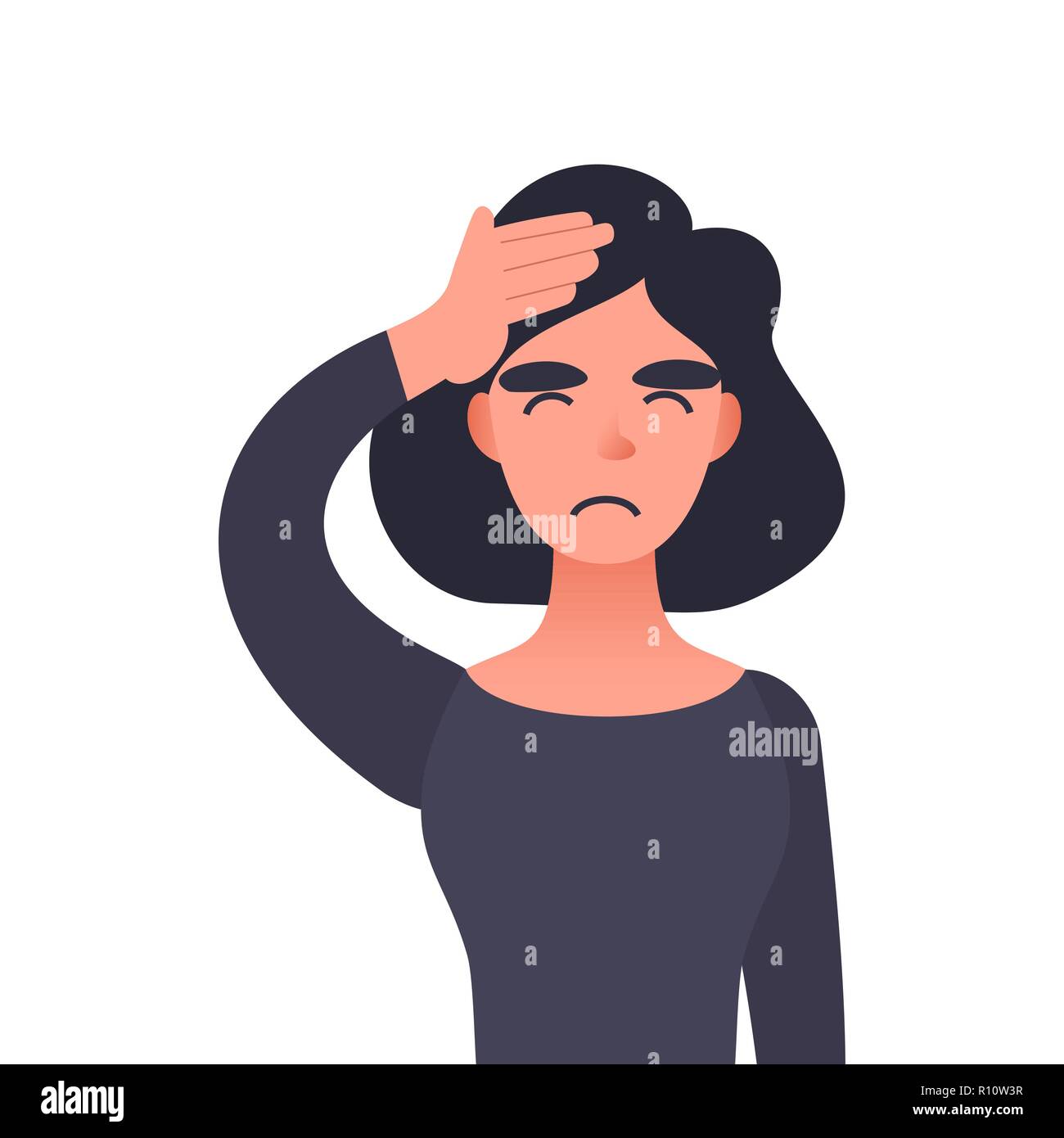 Frustrated Woman Cartoon