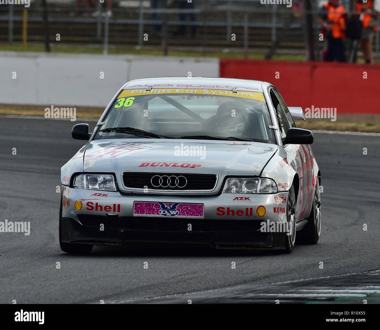 Keith Butcher, Audi A4, Super Touring Trophy, Silverstone Classic, July  2018, Silverstone, Northamptonshire, England, circuit racing,  cjm-photography Stock Photo - Alamy