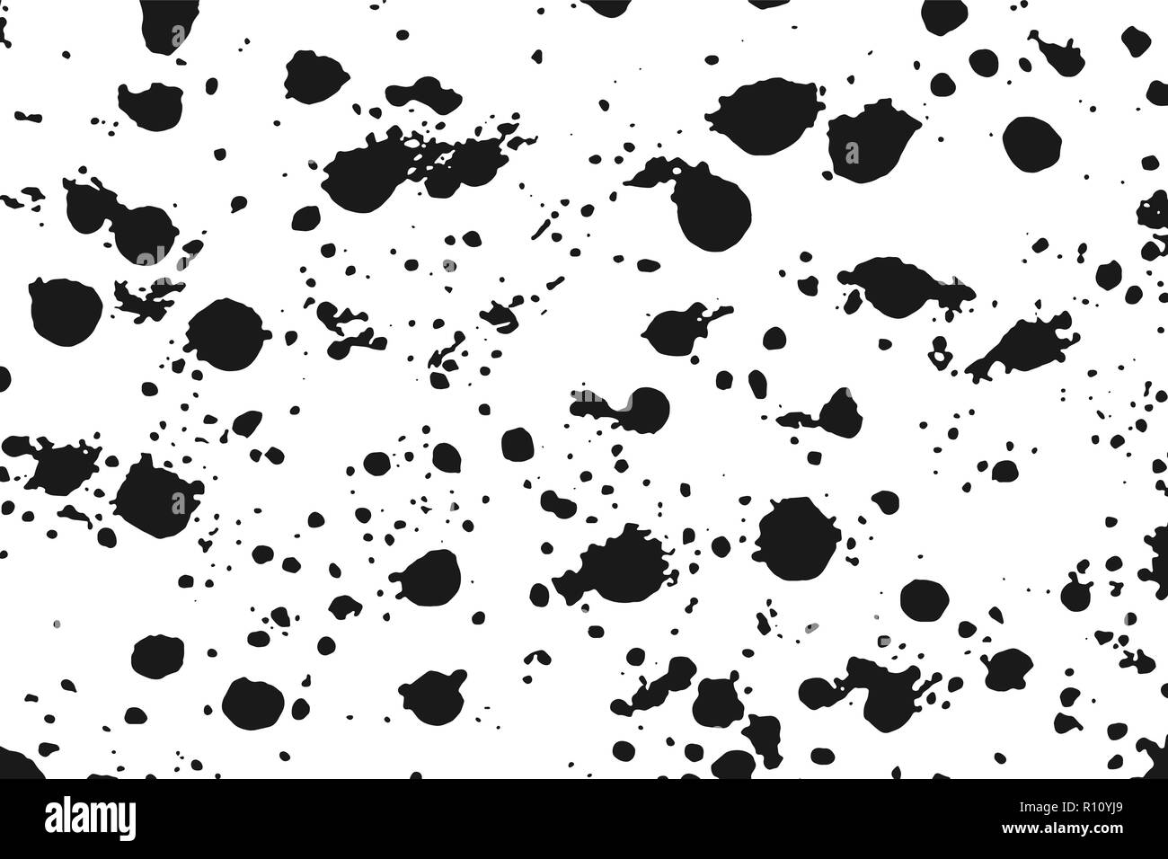 Black grunge abstract texture isolated on white background. Grainy ...