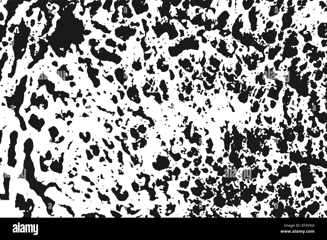 Black Grunge Abstract Texture Isolated On White Background. Grainy ...