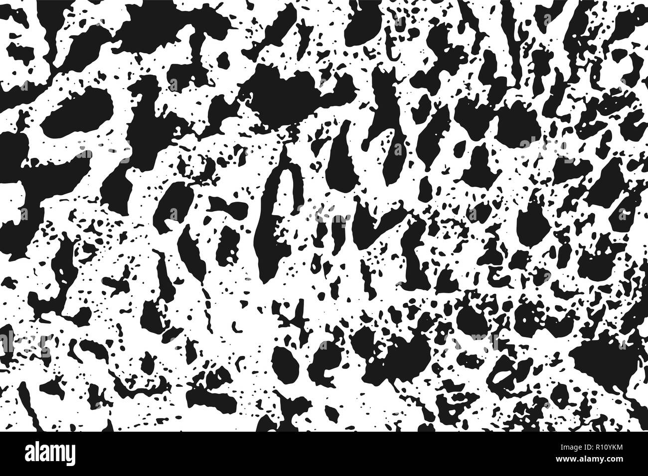 Black Grunge Abstract Texture Isolated On White Background. Grainy ...