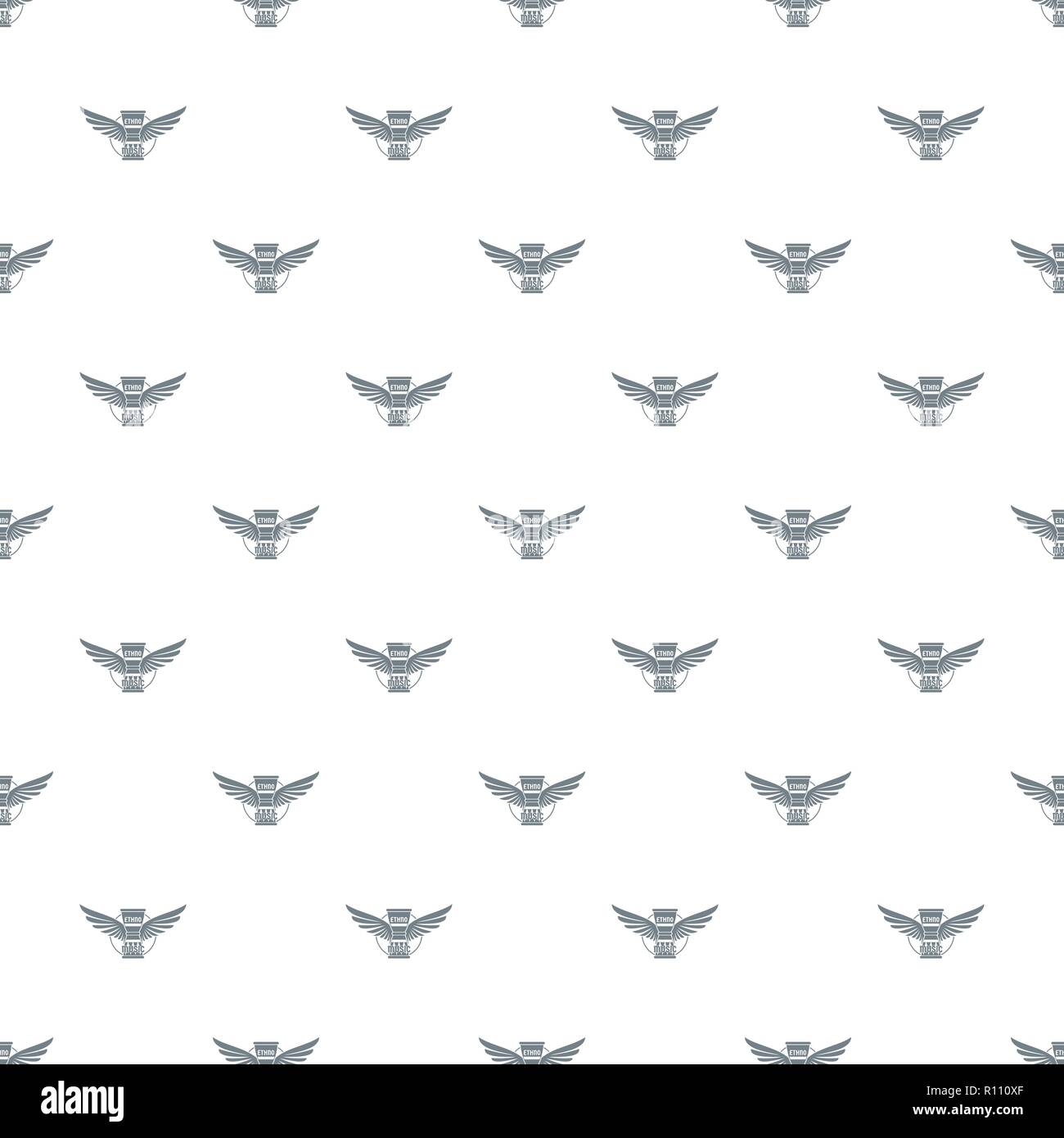 Percussion instrument pattern vector seamless Stock Vector