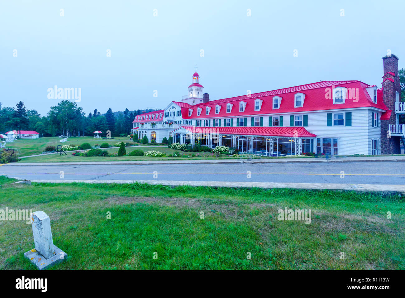 Tadoussac, Canada September 11, 2018 View of the historic Hotel