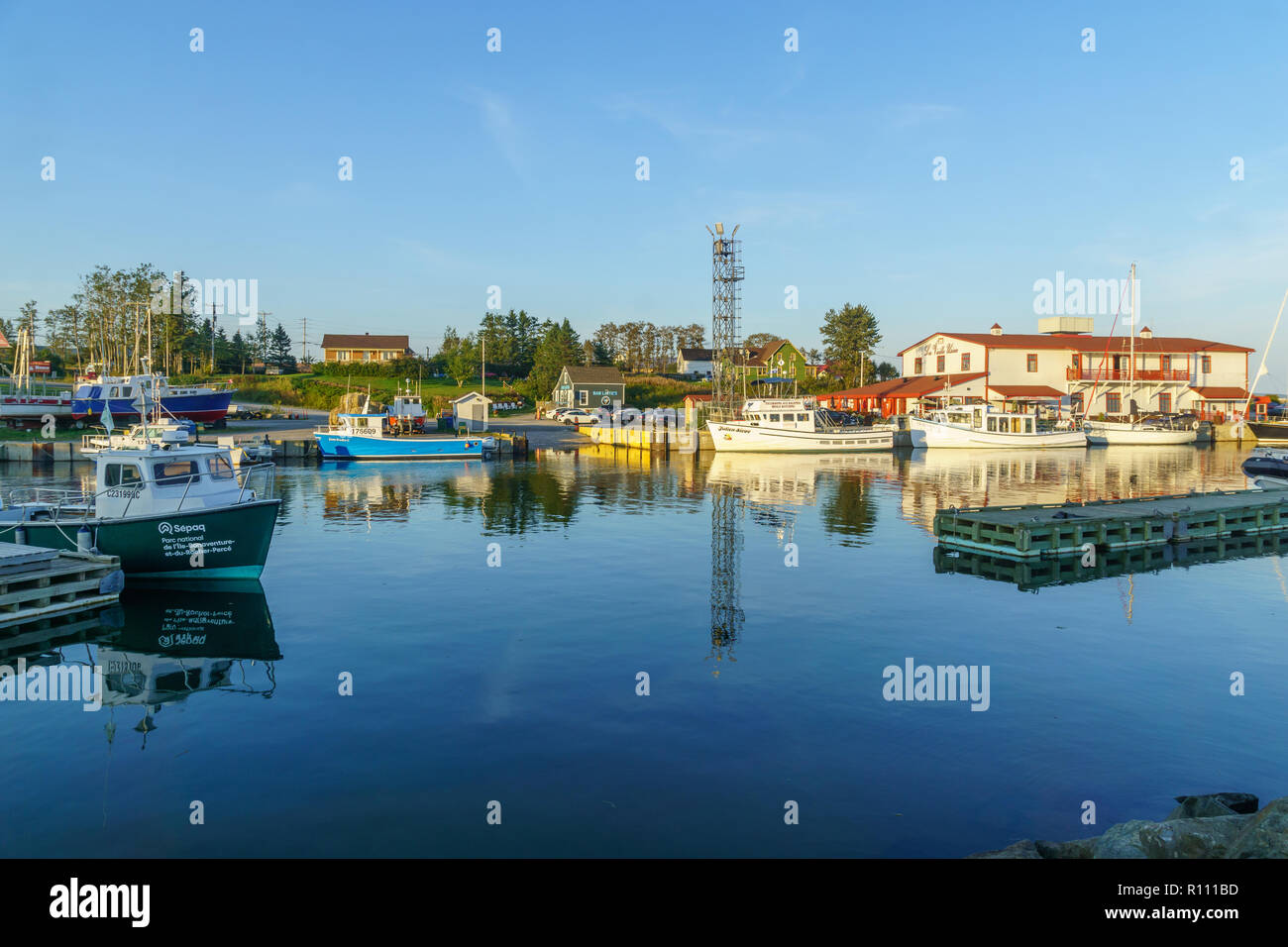 LAnseaBeaufils, Canada September 14, 2018 View of the quay in L
