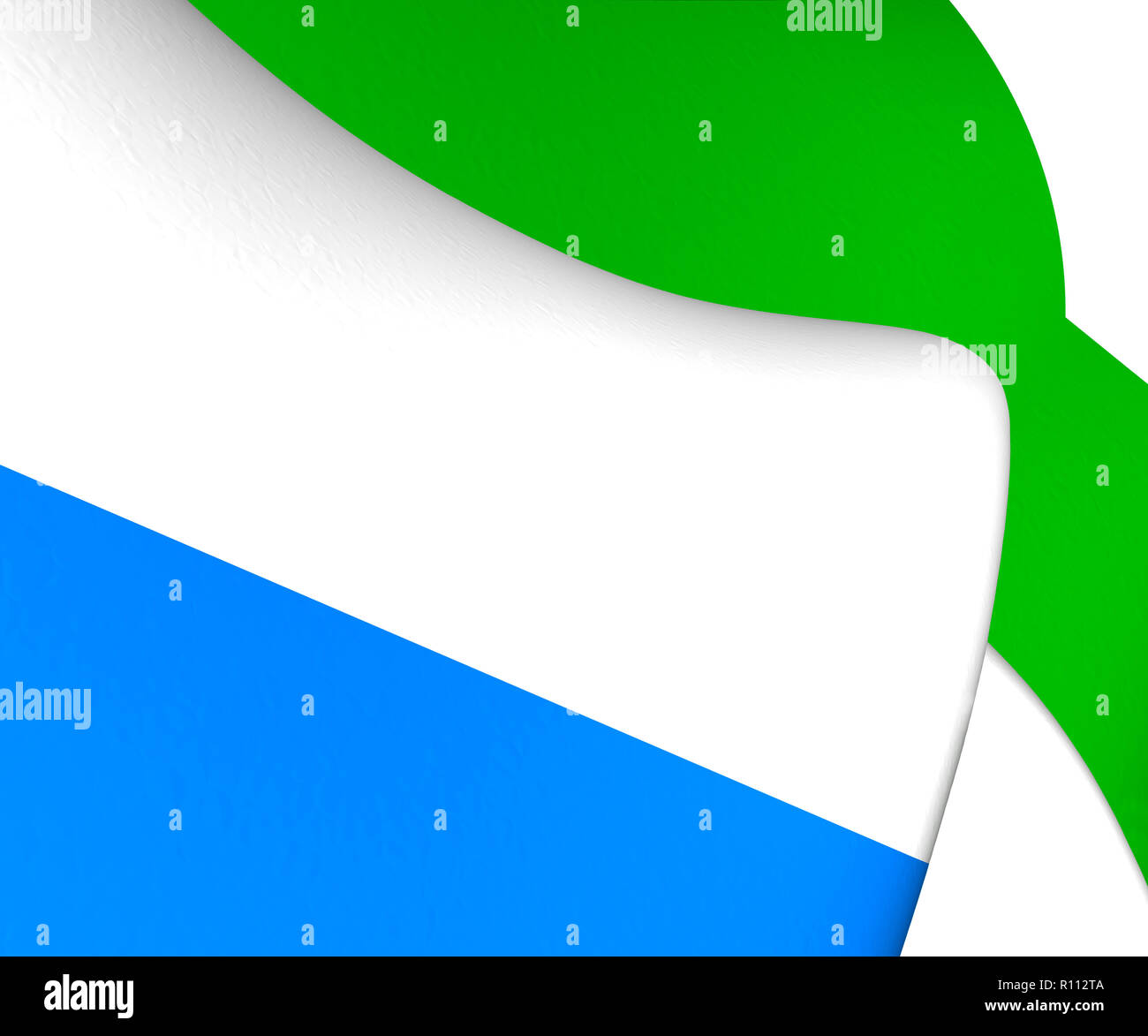 3D Flag of Sierra Leone. 3D Illustration Stock Photo - Alamy