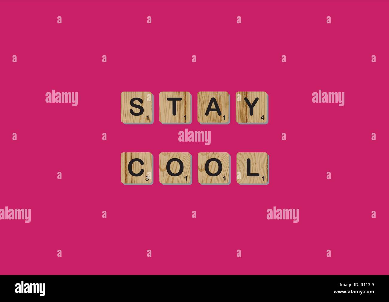 Scrabble tiles spells out Motivational quote Scrabble Blocks Letters