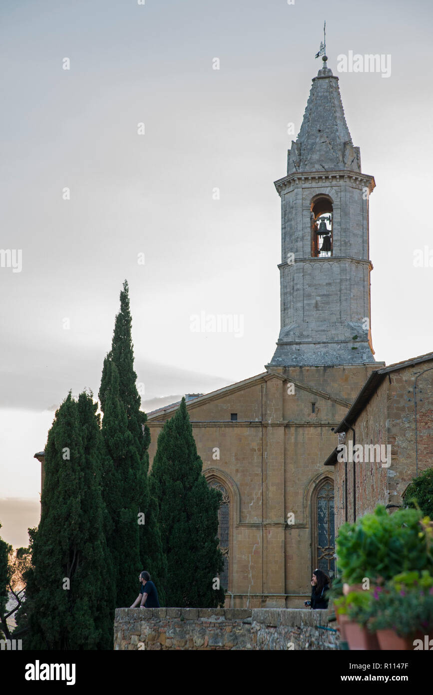 Pienza cathedral, Tuscany, Italy Stock Photo - Alamy