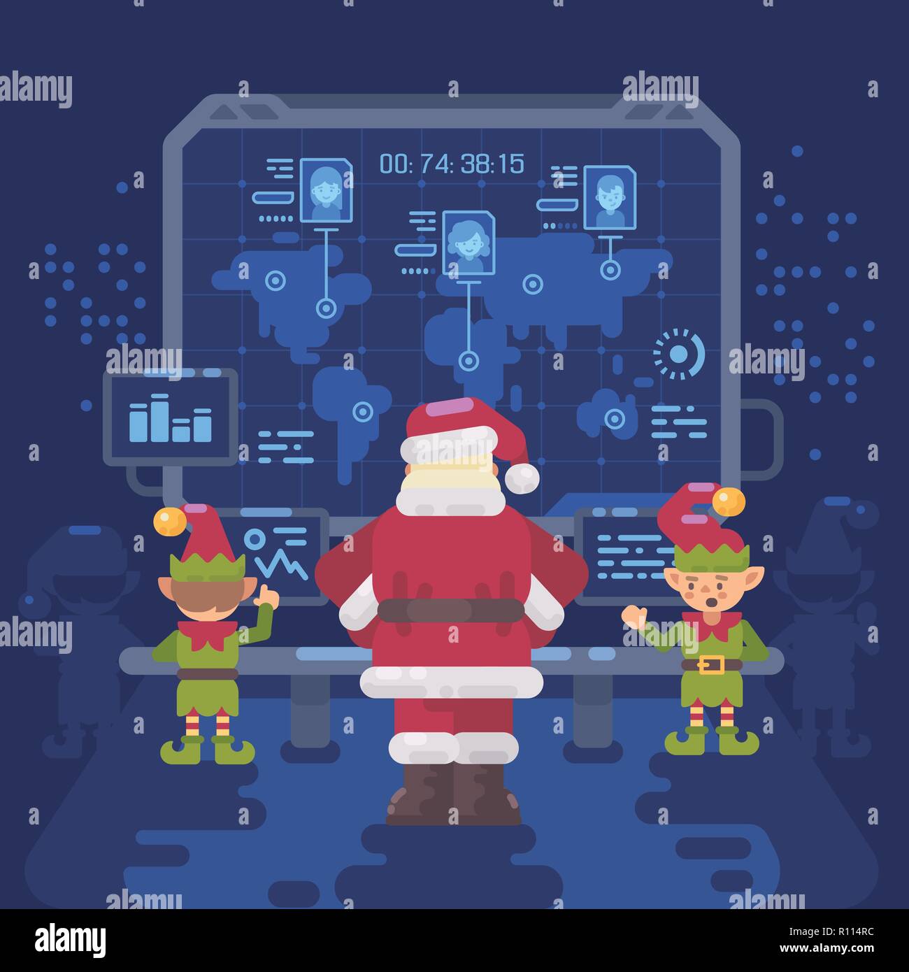 Naughty elves Stock Vector Images - Alamy