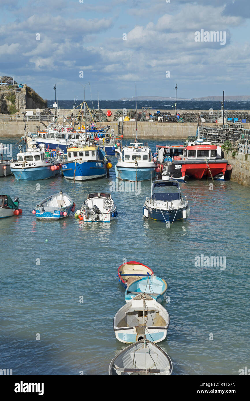 harbour, Newquay, Cornwall, England, Great Britain Stock Photo