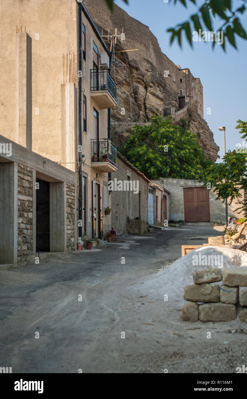 Houses in a small lane below Eremo San Bernardo, the Franciscan
