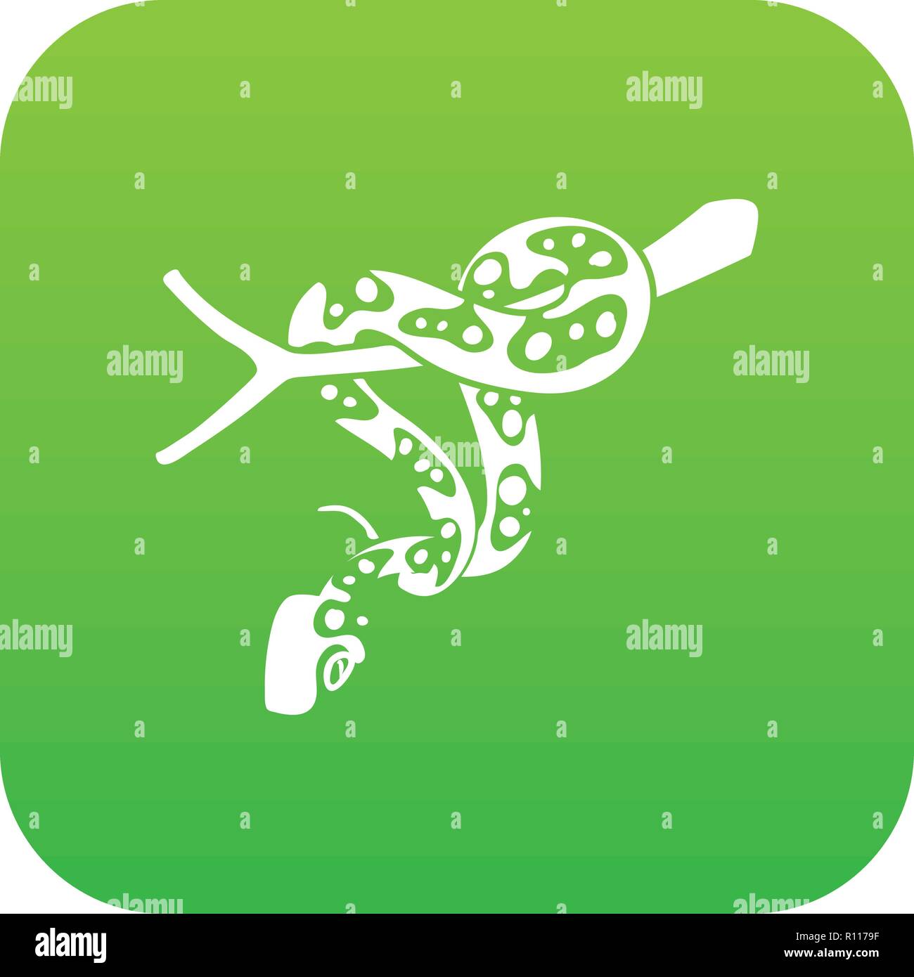Ball python icon green vector Stock Vector Image & Art - Alamy