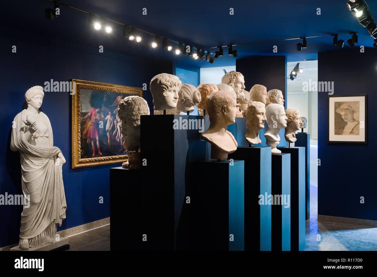 Sculpture and painting in Mougins Museum of Classical Art Stock Photo