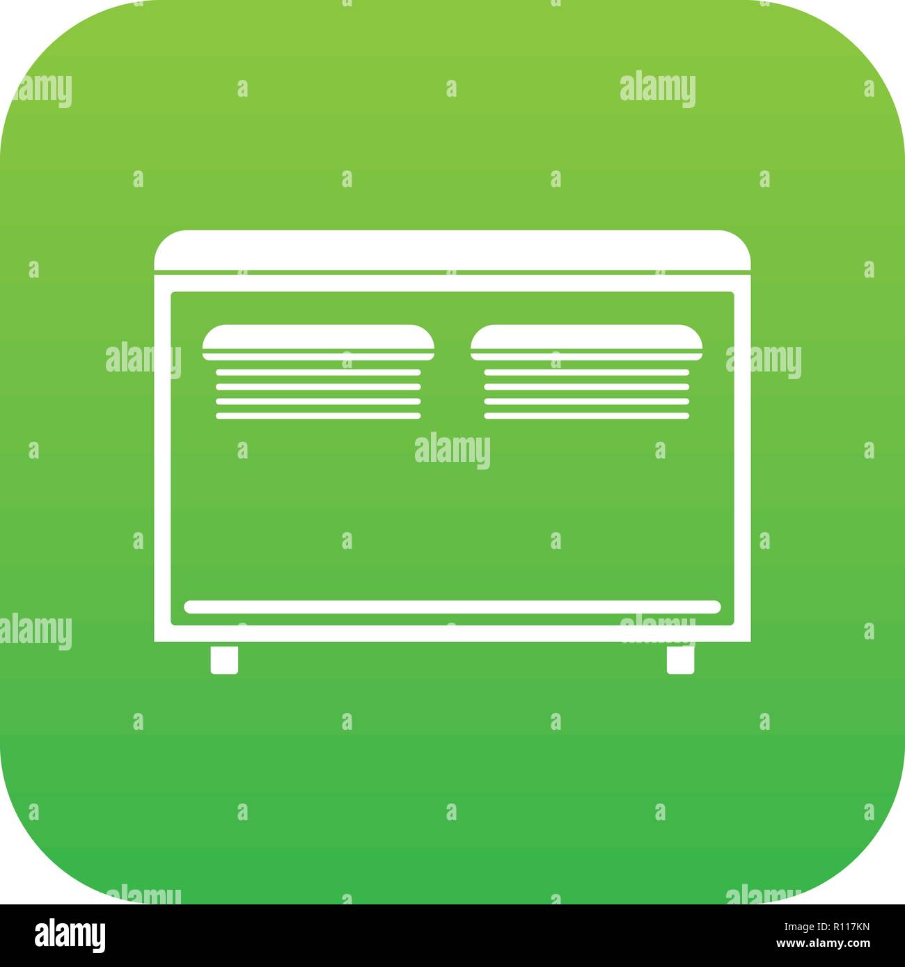 Home equipment for heating icon digital green Stock Vector Image & Art