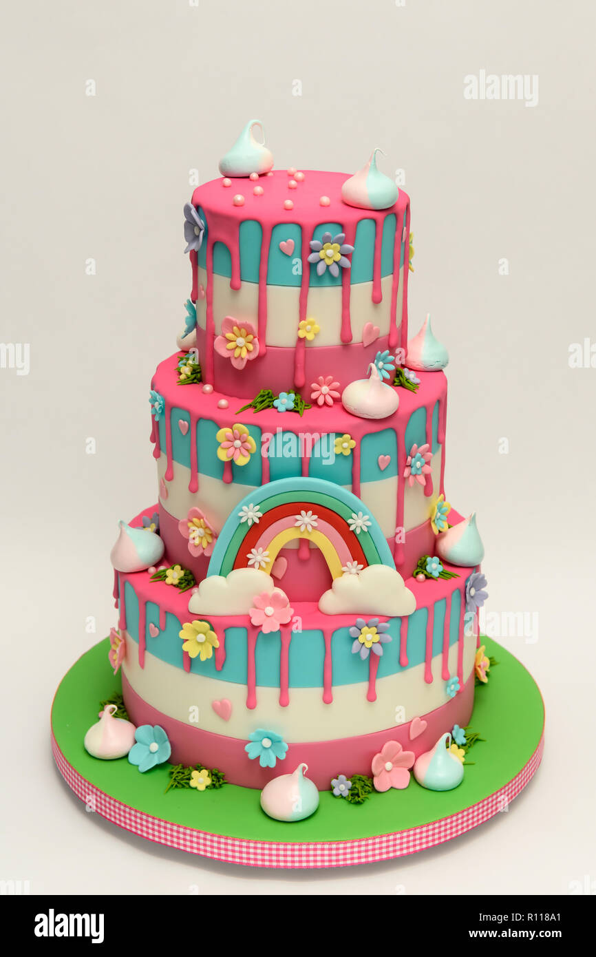 Novelty childrens birthday cake Stock Photo Alamy