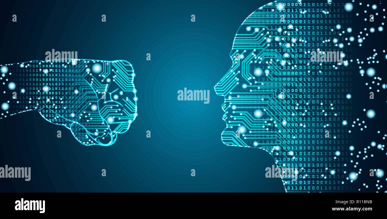 Big data and artificial intelligence hacking concept Stock Vector Image ...