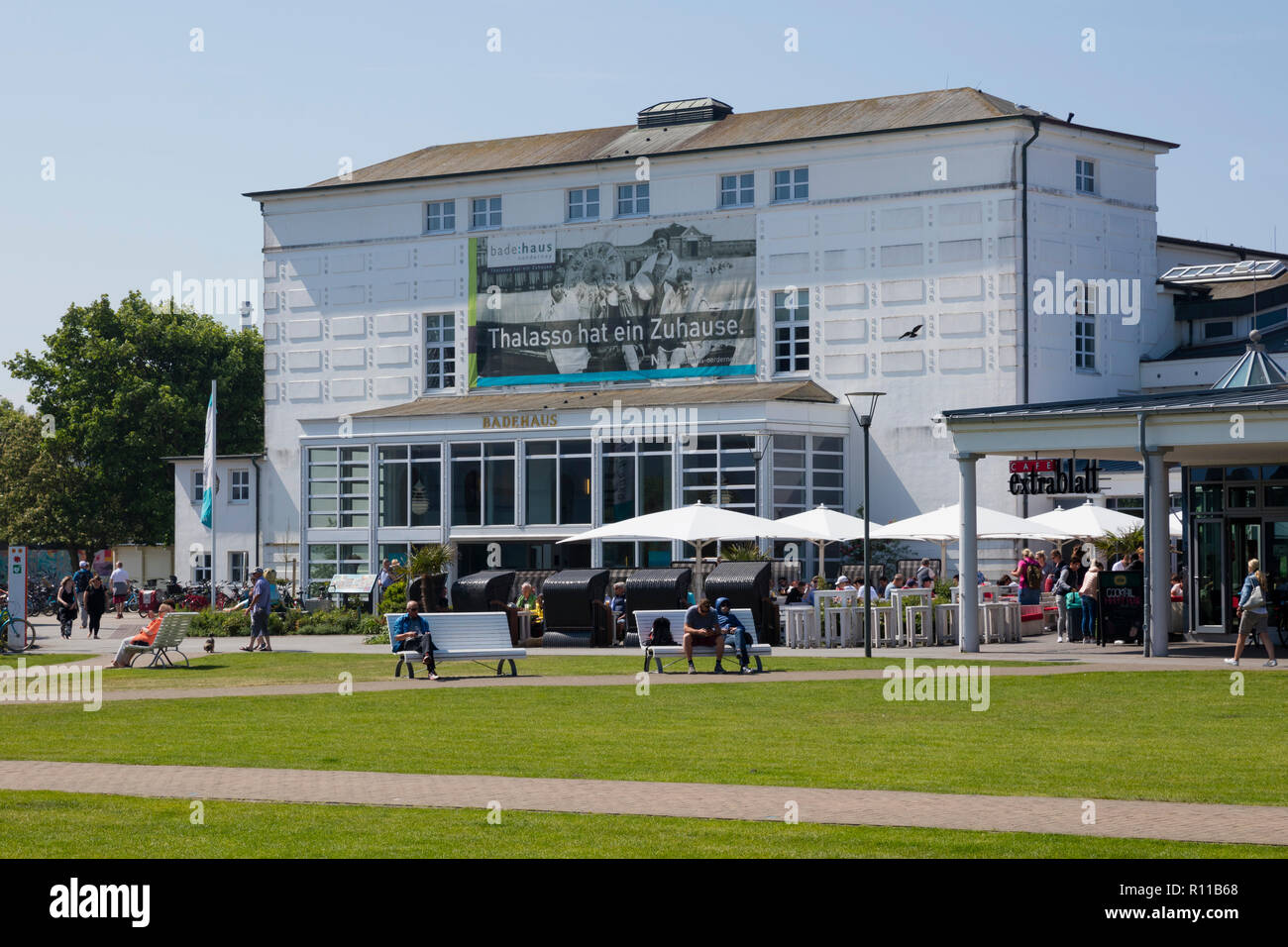 Batzh house, Norderney, East frisian island, Lower saxony, Germany, Europe Stock Photo