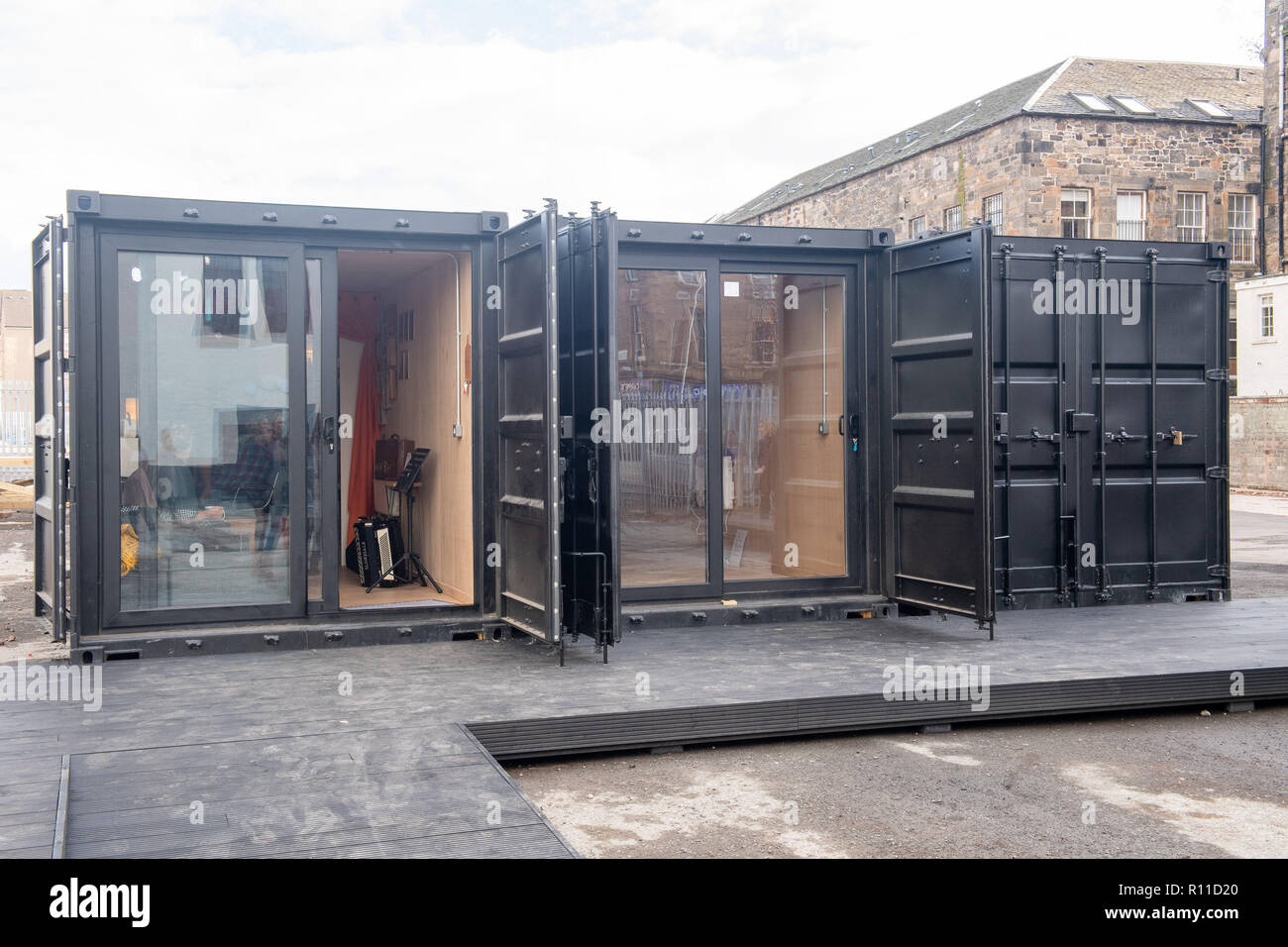 Leith Walk Studios’ will officially open , marking the completion of a regeneration project made possible through capital grant funding of £750,000 fr Stock Photo