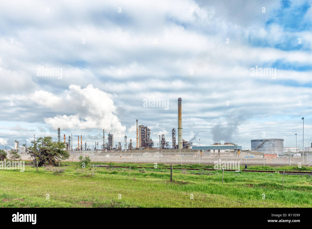 CAPE TOWN, SOUTH AFRICA, AUGUST 20, 2018 A fuel refinery in Cape Town