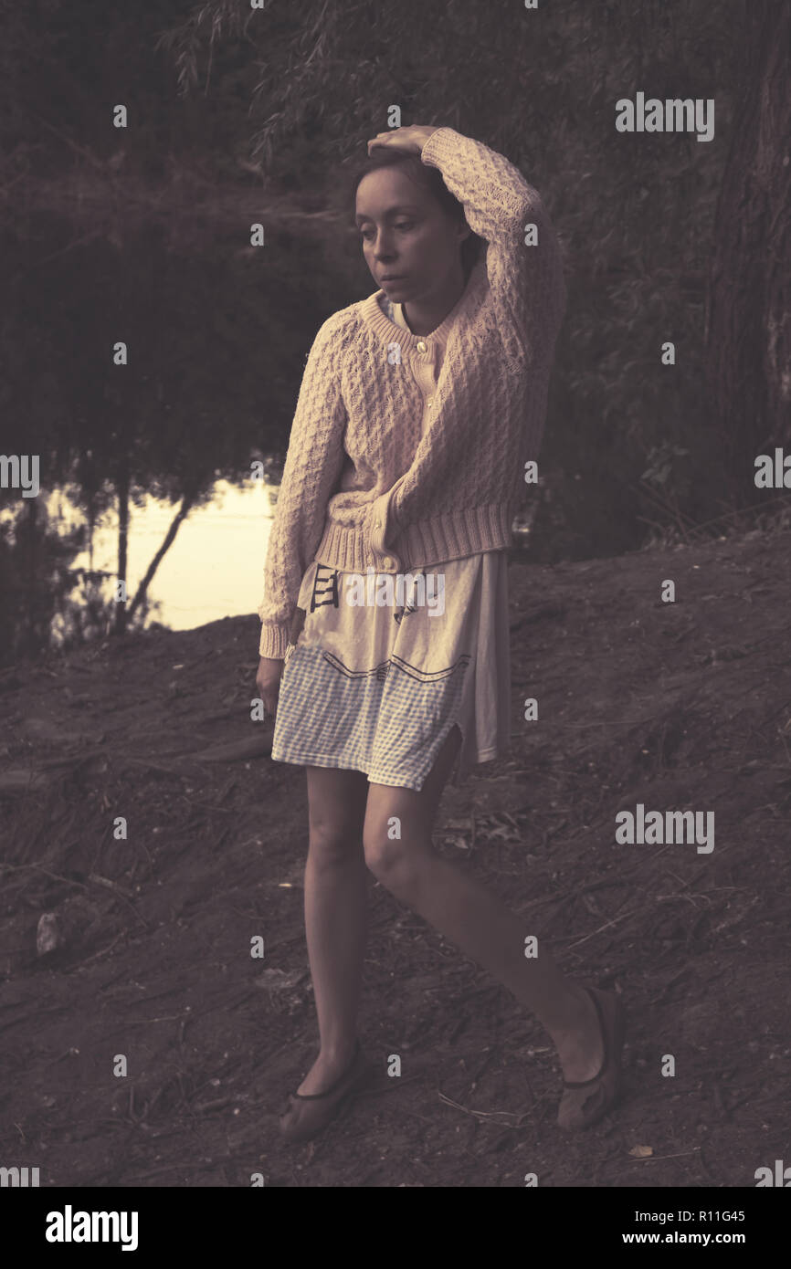 Sad depressed woman hi-res stock photography and images - Alamy