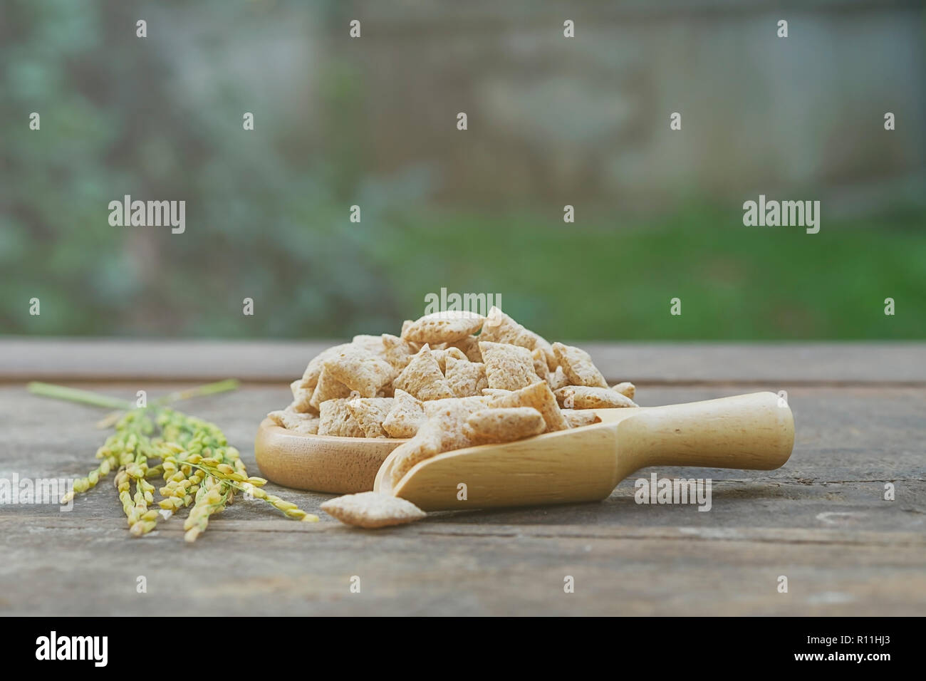 oats healthy whole grains on background Stock Photo