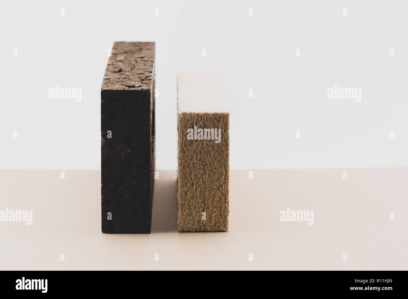 Image showcasing natural fibers wall insulating materials - hemp fiber panel Stock Photo ...