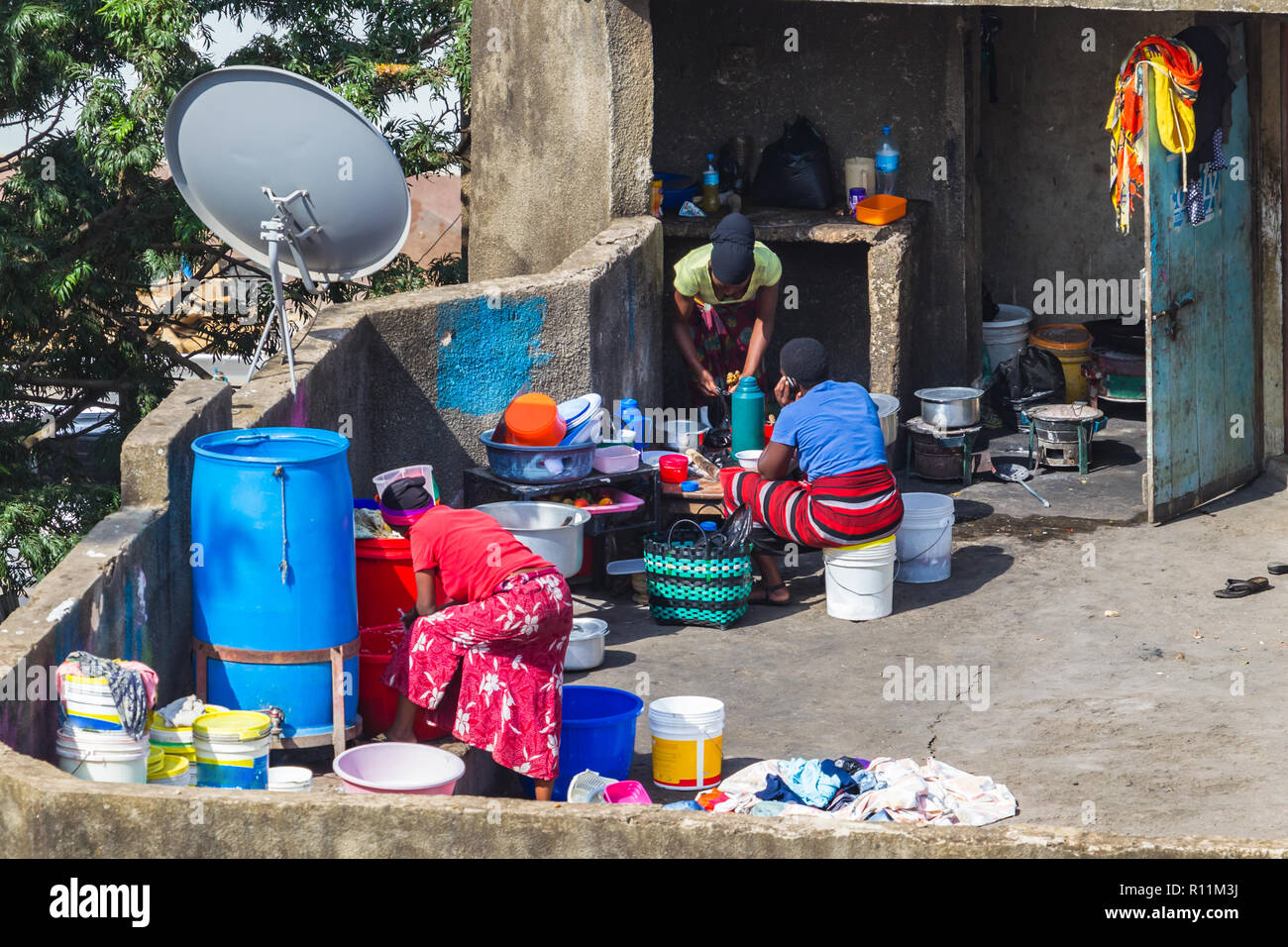Daily life. Arusha, Tanzania. Stock Photo