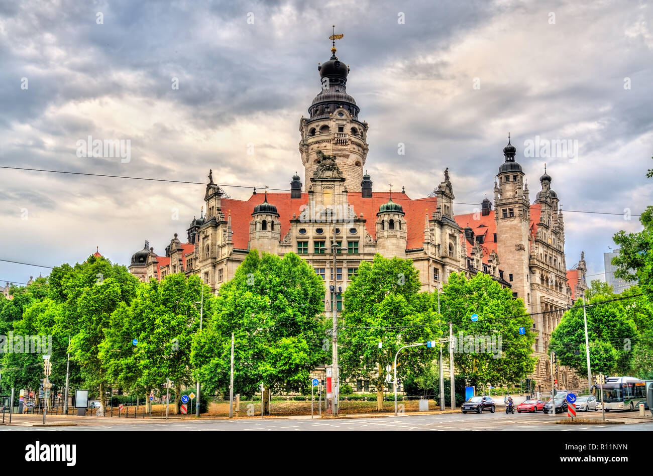 New Town Hall in Leipzig, Germany Stock Photo Alamy