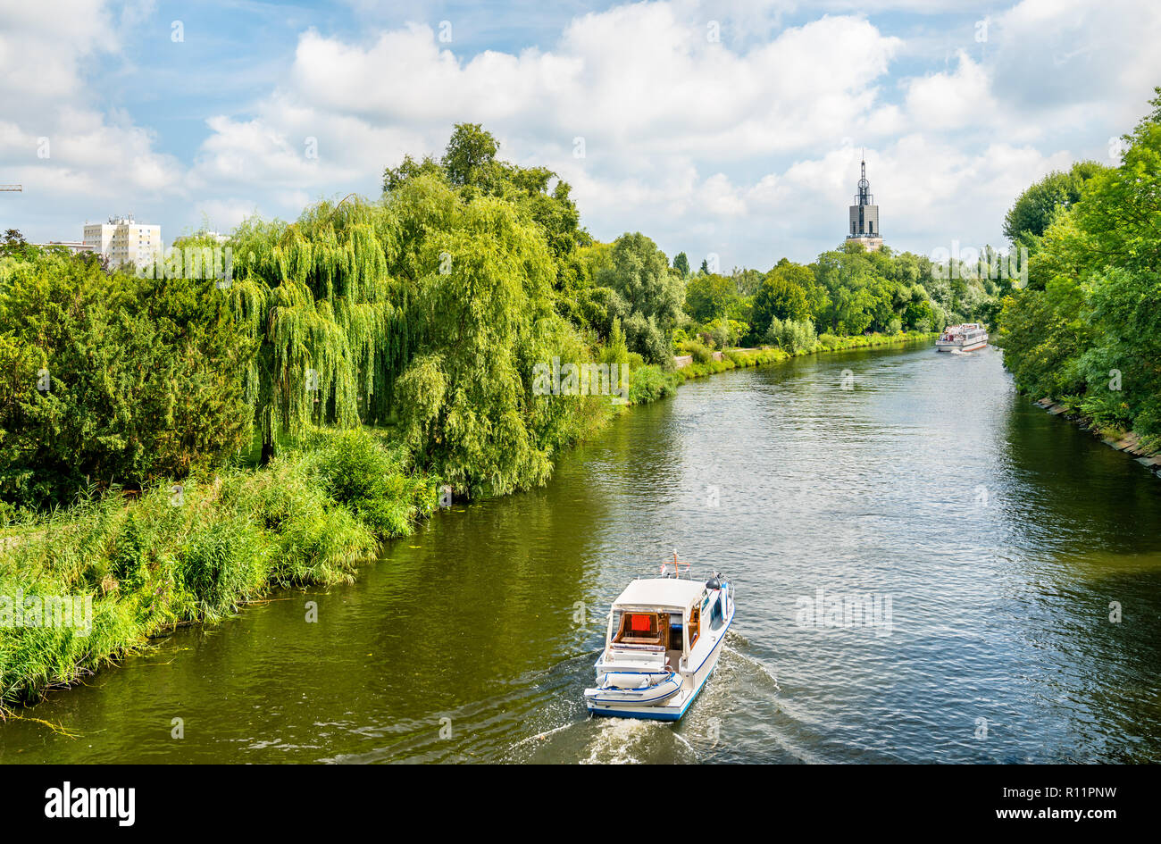 View of the Havel river in Potsdam, Germany Stock Photo