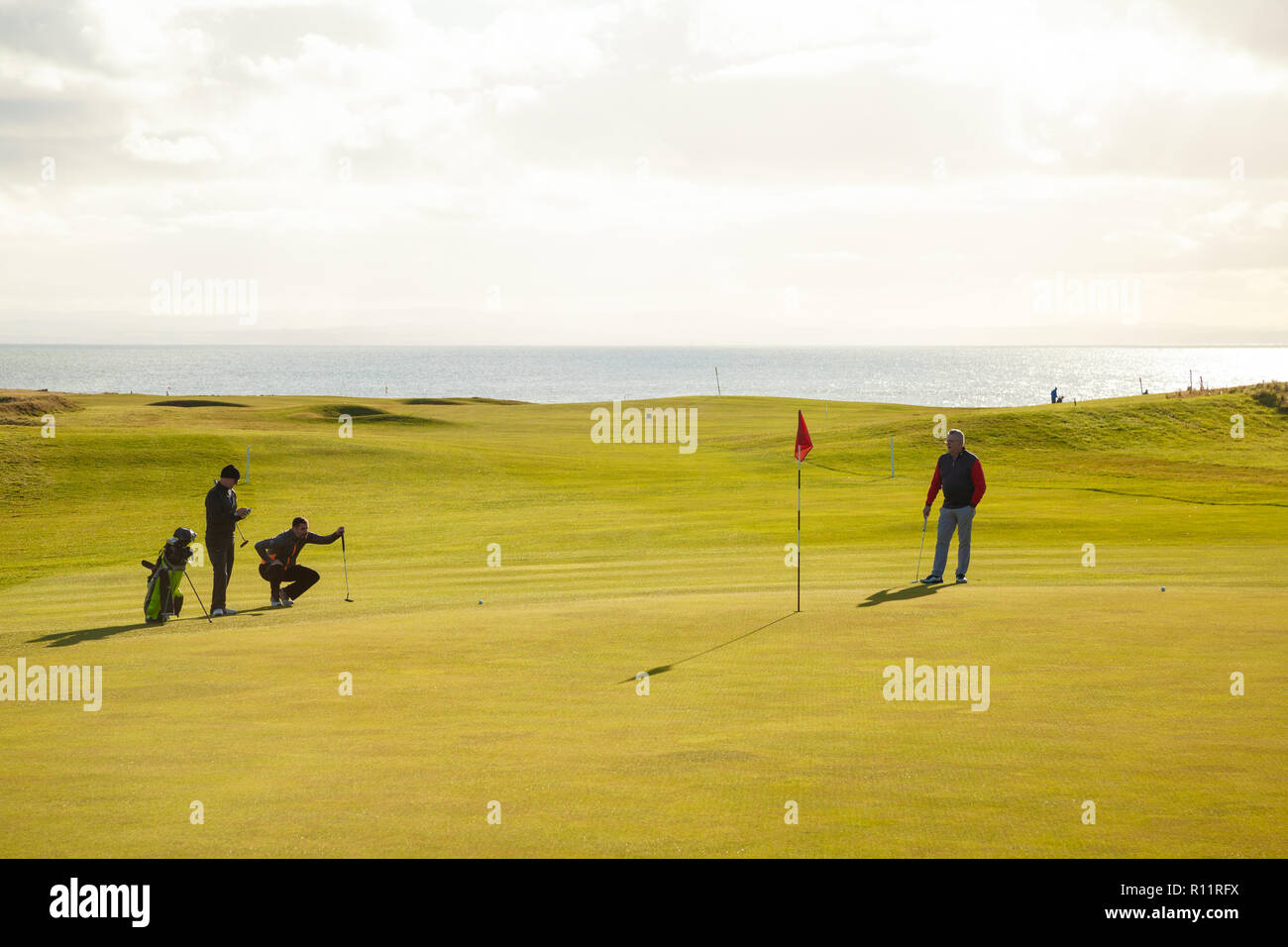 The golf course at Elie Fife Scotland Stock Photo Alamy