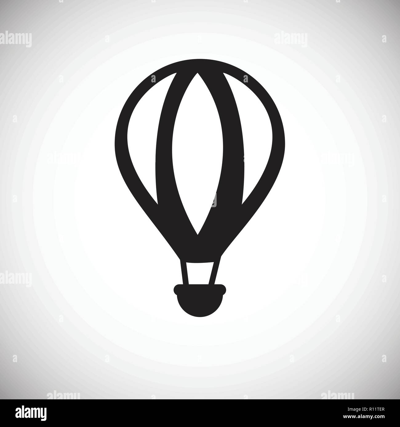 Hot air balloon on white background Stock Vector Image & Art - Alamy