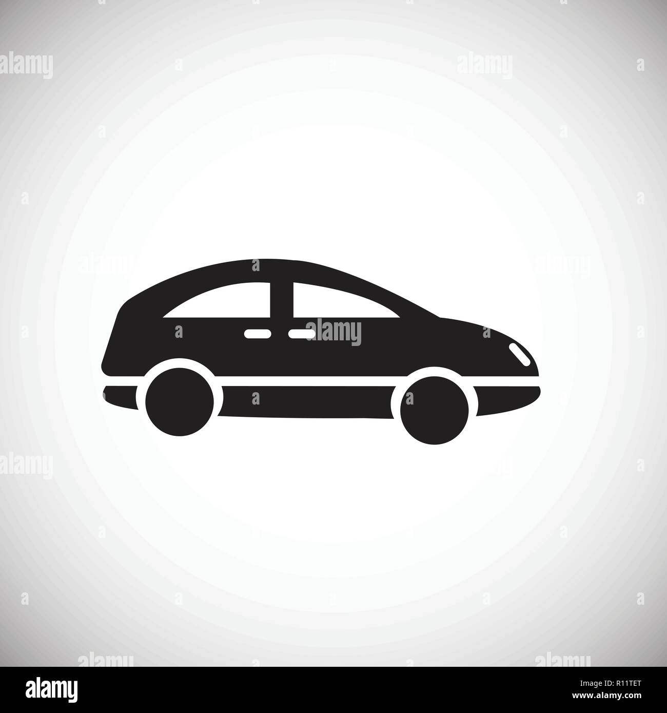 Sedan car on white background Stock Vector Image & Art - Alamy