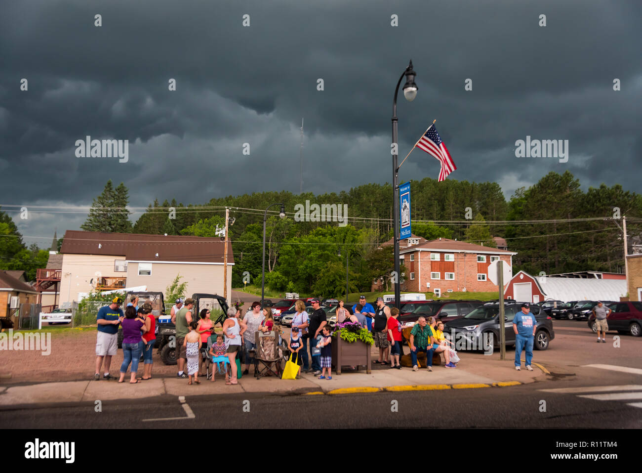 Independence Day in Mellen, Wisconsin Stock Photo Alamy