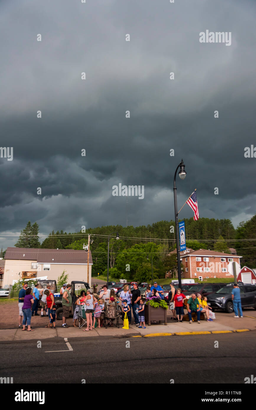 Independence Day in Mellen, Wisconsin Stock Photo Alamy