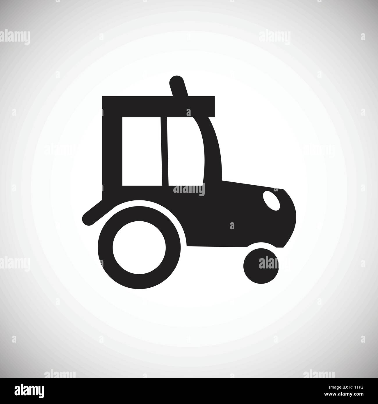 Tractor on white background Stock Vector Image & Art - Alamy