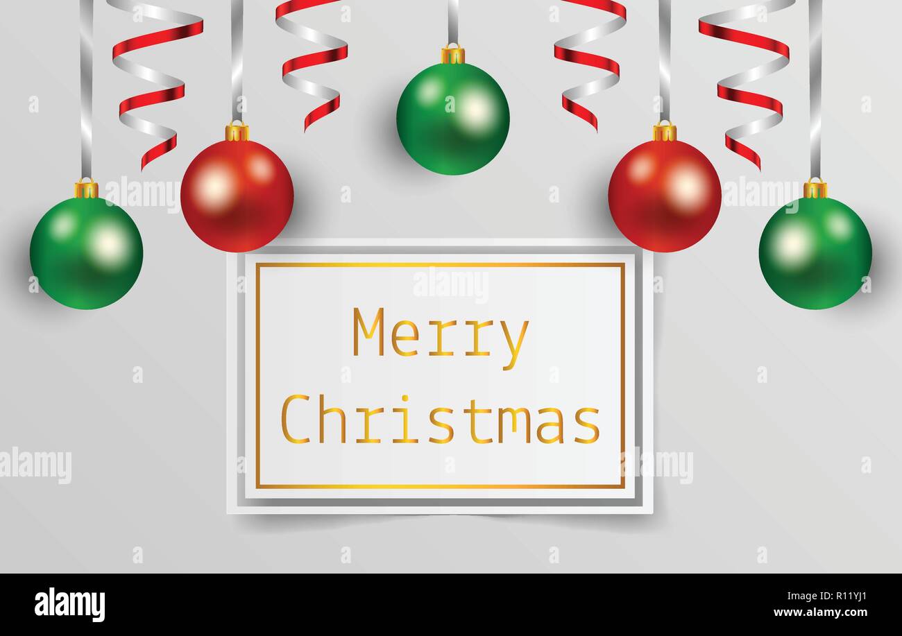 Shiny merry christmas card Stock Vector Images - Alamy