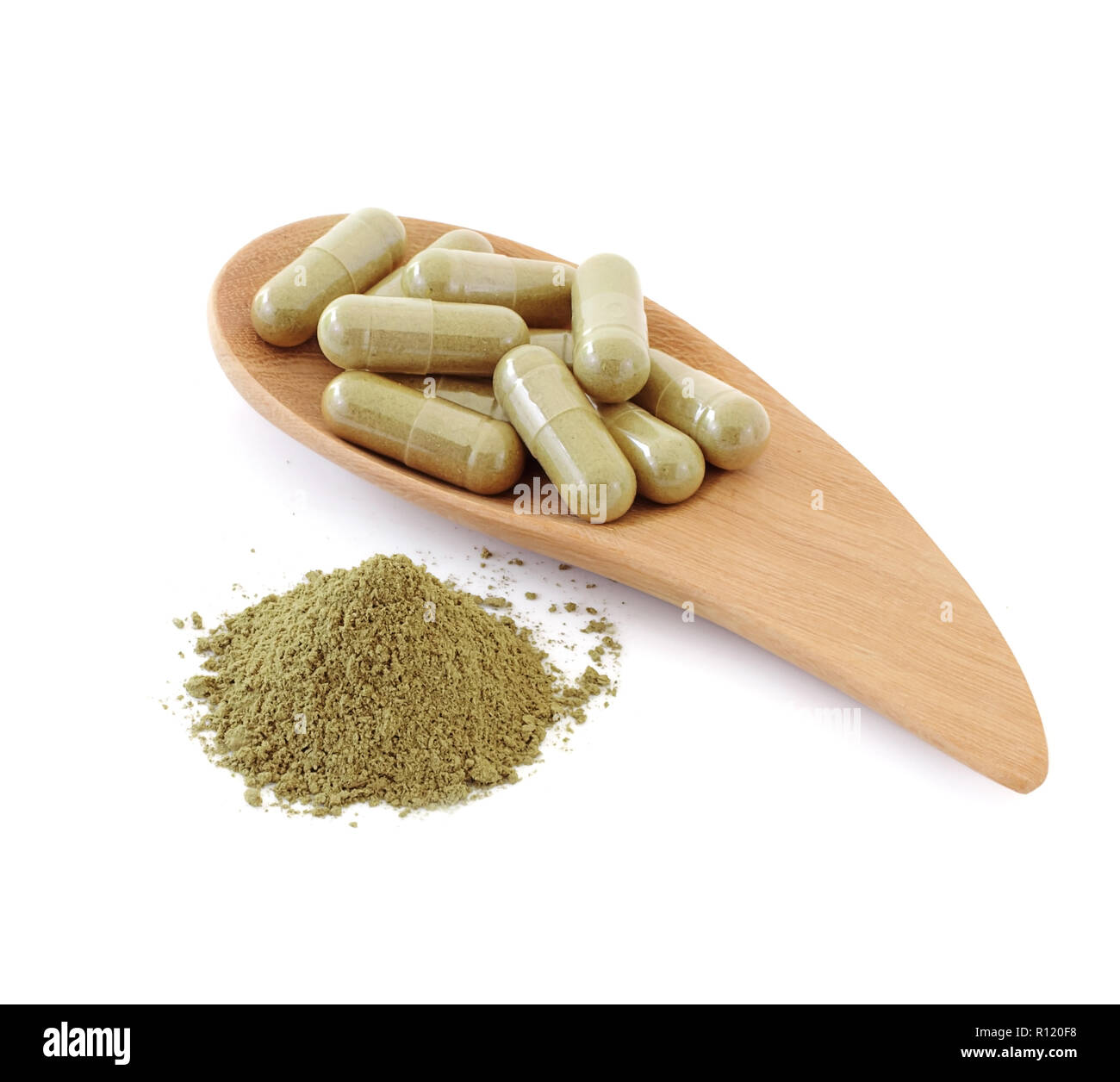 mint leaves and drug isolated on white background Stock Photo Alamy