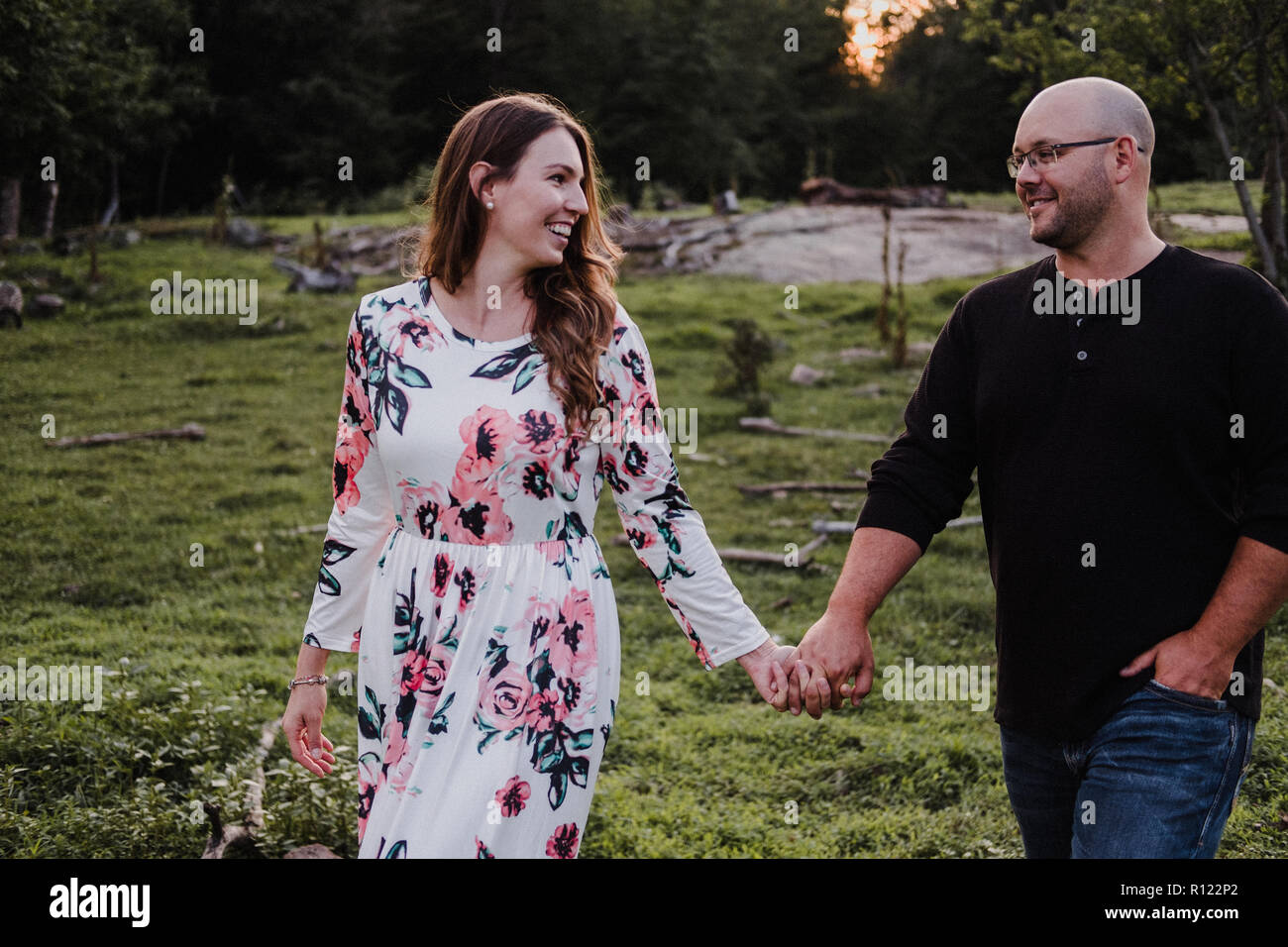 Mid adult man in countryside hi-res stock photography and images - Alamy