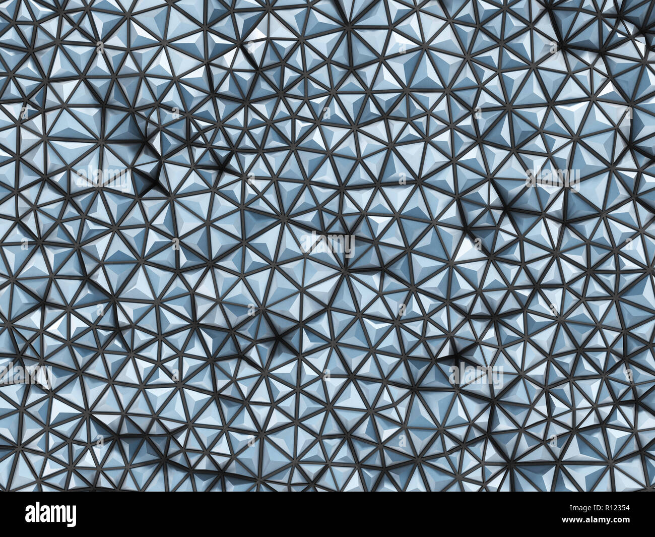 Abstract 3d rendering of blue surface Background with futuristic ...