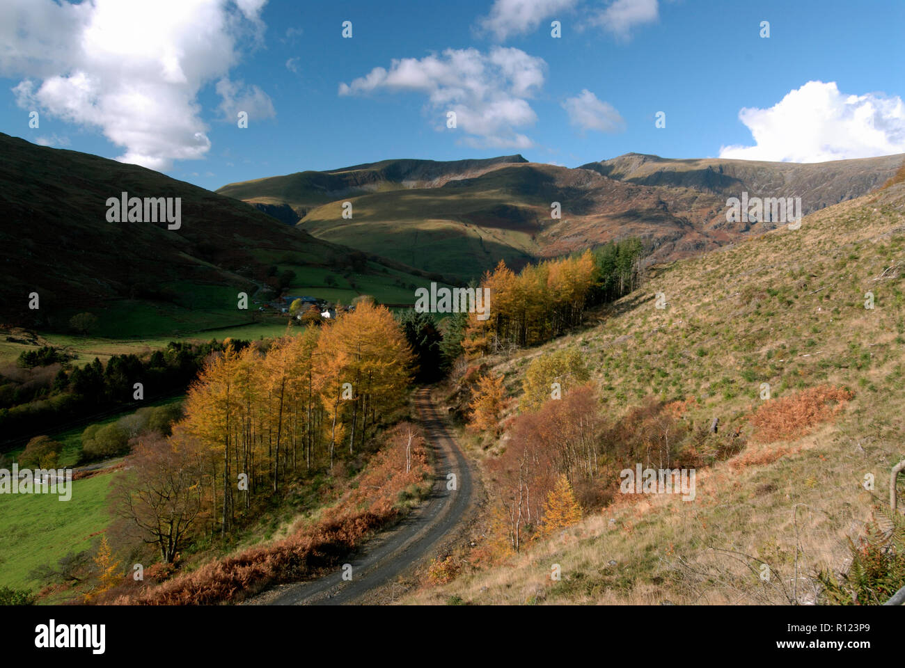 mountain landscape in Wales UK Stock Photo