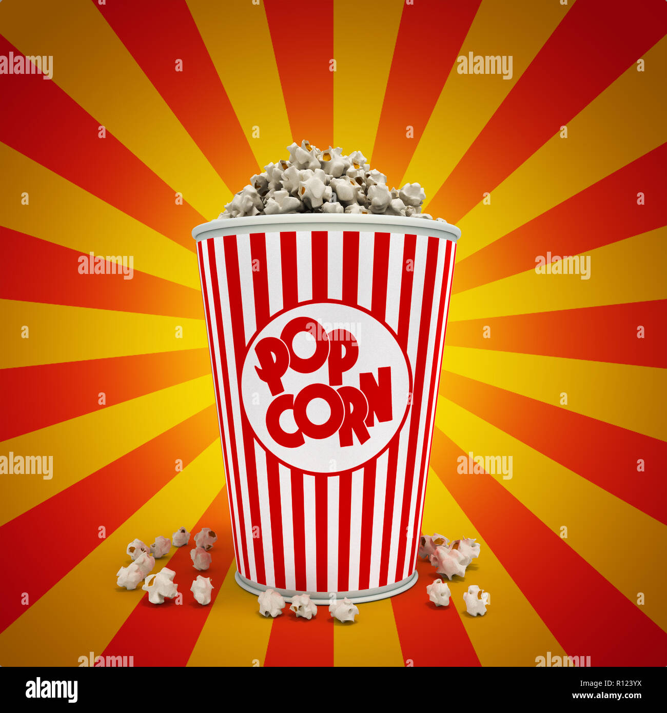 3d render popcorn hires stock photography and images Alamy