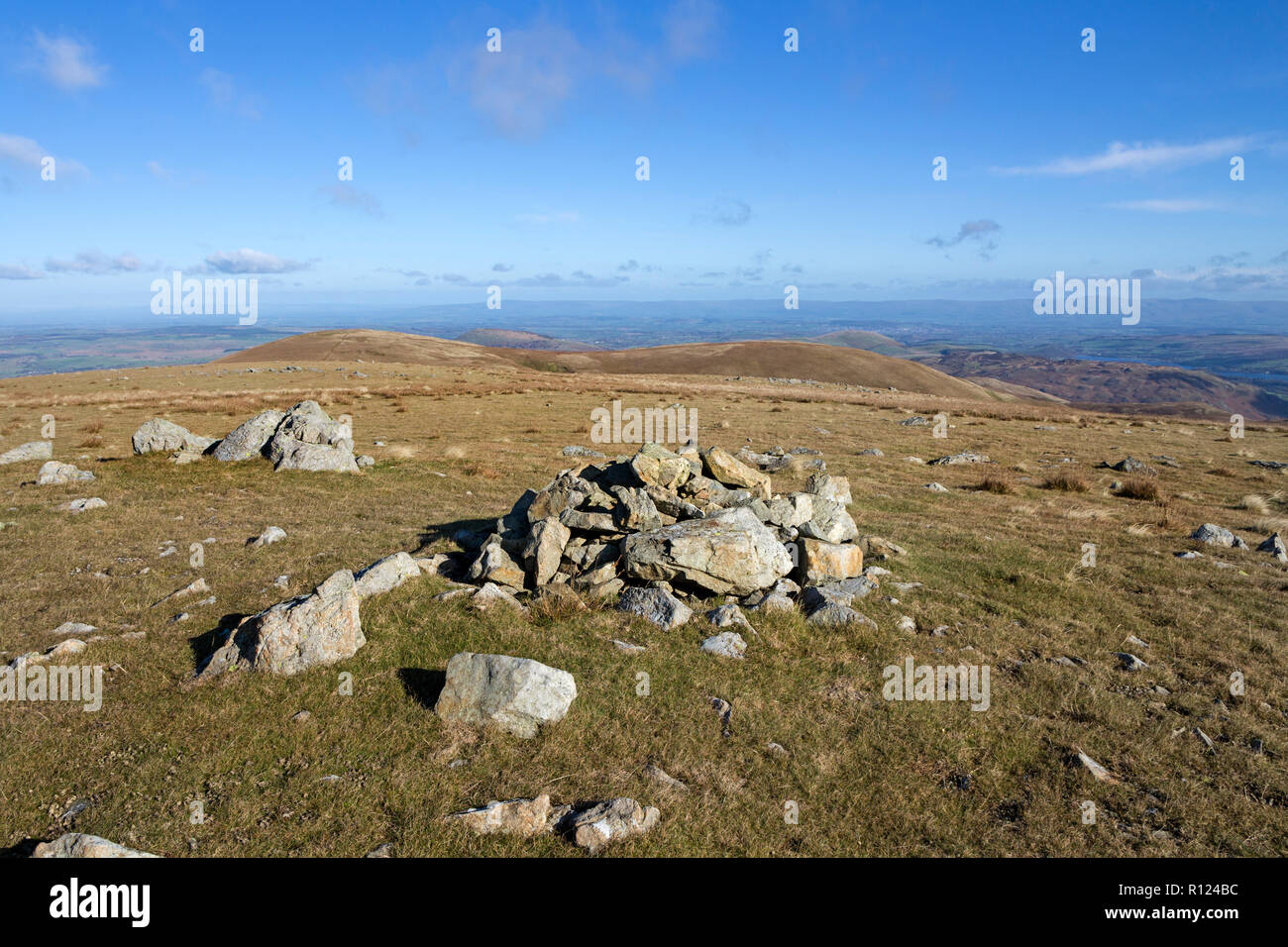 Hart Side and Birkett Fell From the Summit Cairns on White Stones, Lake District, Cumbria, UK Stock Photo