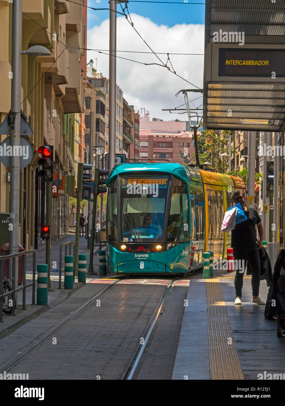 Tram in Santa Cruz De Tenerife, Canary Islands, Spain Stock Photo Alamy